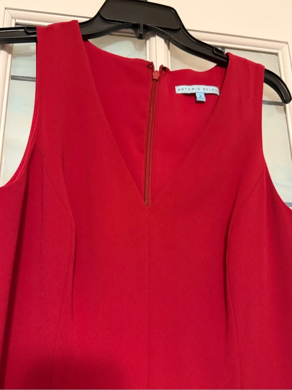 Red Sleeveless Maxi jumpsuit, New, I didn’t like it on me - Picture 5 of 9